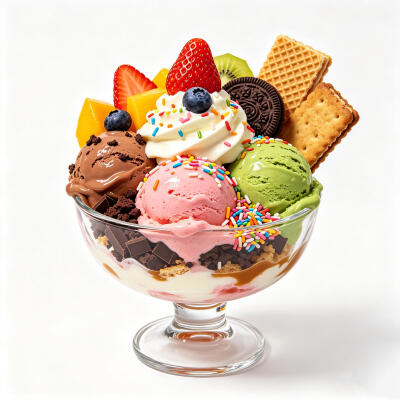 冰激凌甜品白底头像