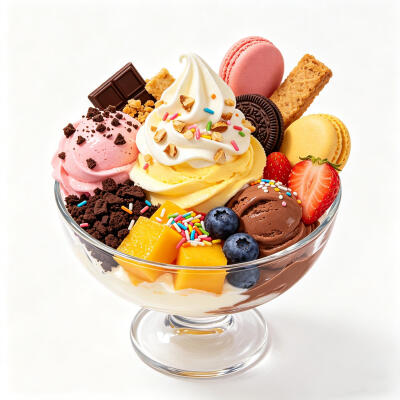 冰激凌甜品白底头像