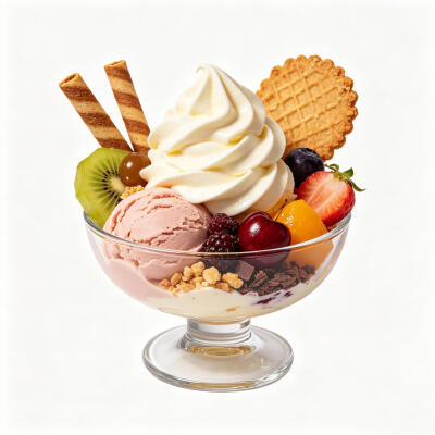 冰激凌甜品白底头像