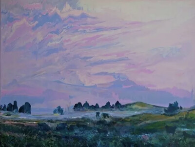 Carla Hananiah
是一位年轻的新西兰女性艺术家
她有着不一样的辽阔情怀
笔下的天空,尤其是晚霞
壮丽辽阔,色彩绚丽,层次分明
比摄影更美
看完都想去学油画了！
