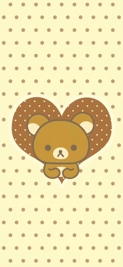 轻松熊可爱手机壁纸