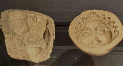 北宋时期的器范：左为童子塑范，右为人面塑范