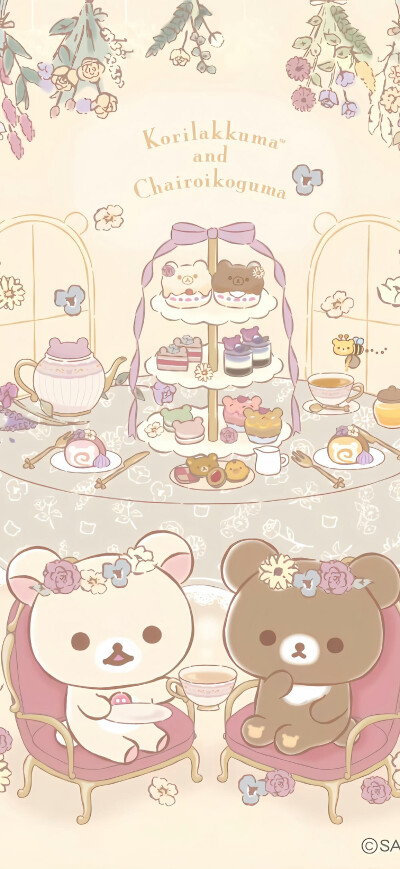 轻松熊可爱手机壁纸