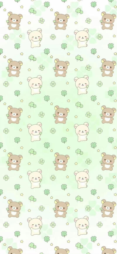 轻松熊可爱手机壁纸