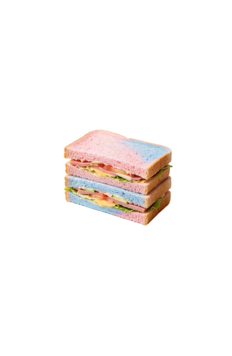 蓝粉色系白底头像