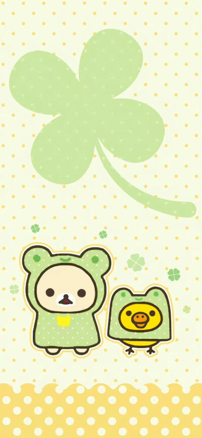 轻松熊可爱手机壁纸