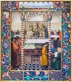 ▲[丹] 艾格尼丝·斯洛特·默勒《婚礼》，1932年，布面油画，213 x 244 cm私人收藏