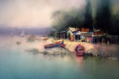 澳大利亚的水彩画家 John Lovett，1953年出生于澳大利亚新南威尔士州。
他的水彩画，艺术视角新颖，用笔随性不羁，色彩绚丽而不觉腻，具有西方浪漫主义气息又不乏中式写意的韵味。
