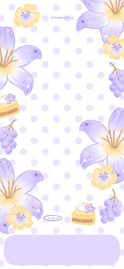 紫色百合花壁纸+套图