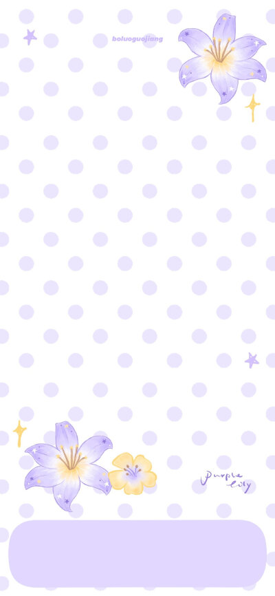 紫色百合花壁纸+套图