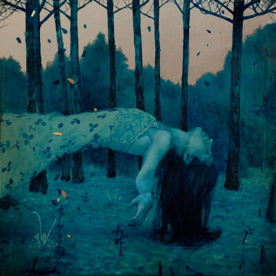 布拉德·昆克尔（Brad Kunkle），1978年出生于宾夕法尼亚州莱海顿。
他以在当代油画中独特地运用金银箔而闻名于世。
他的主题探讨了如何摆脱前几代人的教条、直觉和女性能量的力量，作为在与自然世界共生中寻求启蒙的…