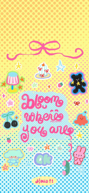 可爱的韩系涂鸦壁纸