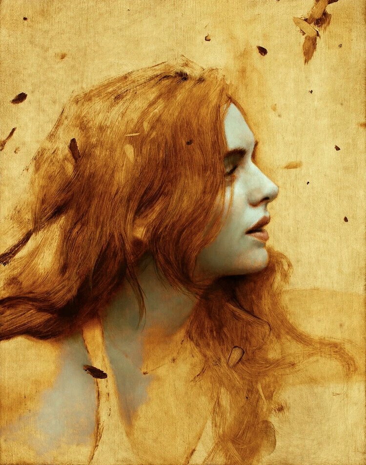 布拉德·昆克尔（Brad Kunkle），1978年出生于宾夕法尼亚州莱海顿。
他以在当代油画中独特地运用金银箔而闻名于世。
他的主题探讨了如何摆脱前几代人的教条、直觉和女性能量的力量，作为在与自然世界共生中寻求启蒙的指南。