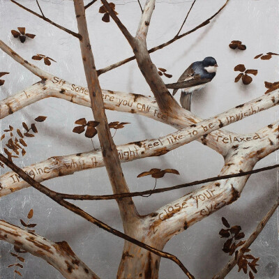 布拉德·昆克尔（Brad Kunkle），1978年出生于宾夕法尼亚州莱海顿。
他以在当代油画中独特地运用金银箔而闻名于世。
他的主题探讨了如何摆脱前几代人的教条、直觉和女性能量的力量，作为在与自然世界共生中寻求启蒙的…