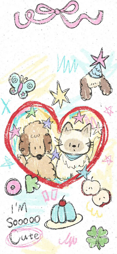 可爱的韩系涂鸦壁纸