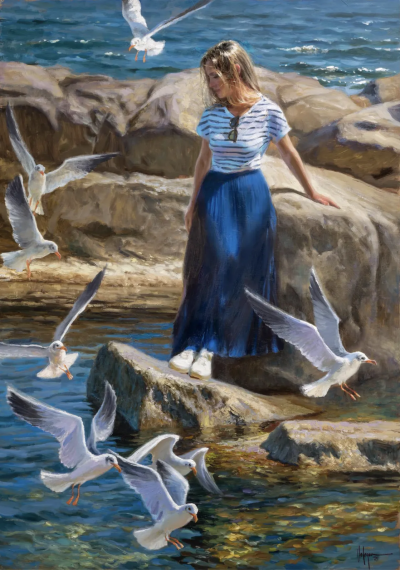 弗拉基米尔·沃列戈夫是一位俄罗斯画家，以轻盈明亮的水彩人物画而广受欢迎。他出生于哈巴罗夫斯克，早年接受严格的学院派训练，后来逐渐形成以水彩为主要媒介的个人风格，在国际艺术市场与大众观众中拥有较高知名度…