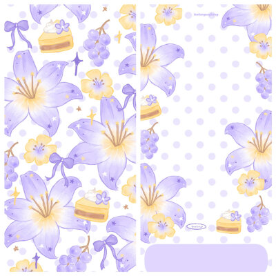 紫色百合花壁纸+套图