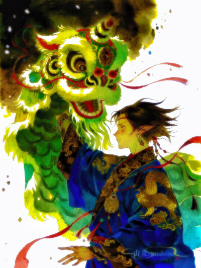 意气风发天上走，少年起舞不回头。