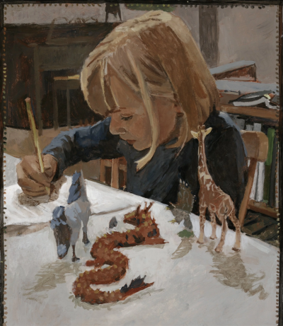 科尔比·A·桑福德是一位美国写实人物与静物画家，以把日常生活中看似平凡的瞬间以温柔、诗意的方式再现而著称。他成长在一个非常“非典型”的家庭环境：小时候被允许在自己卧室的墙上画画；也曾住在蒙古包（yurt）里…