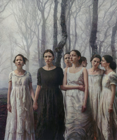 马科斯·雷伊（西班牙）是一位自学成才的现实主义／超现实主义画家，其作品融合细致的人像描写与象征性意象，以及对光线、质感与瞬间情绪的敏锐刻画。