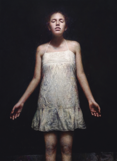 马科斯·雷伊（西班牙）是一位自学成才的现实主义／超现实主义画家，其作品融合细致的人像描写与象征性意象，以及对光线、质感与瞬间情绪的敏锐刻画。