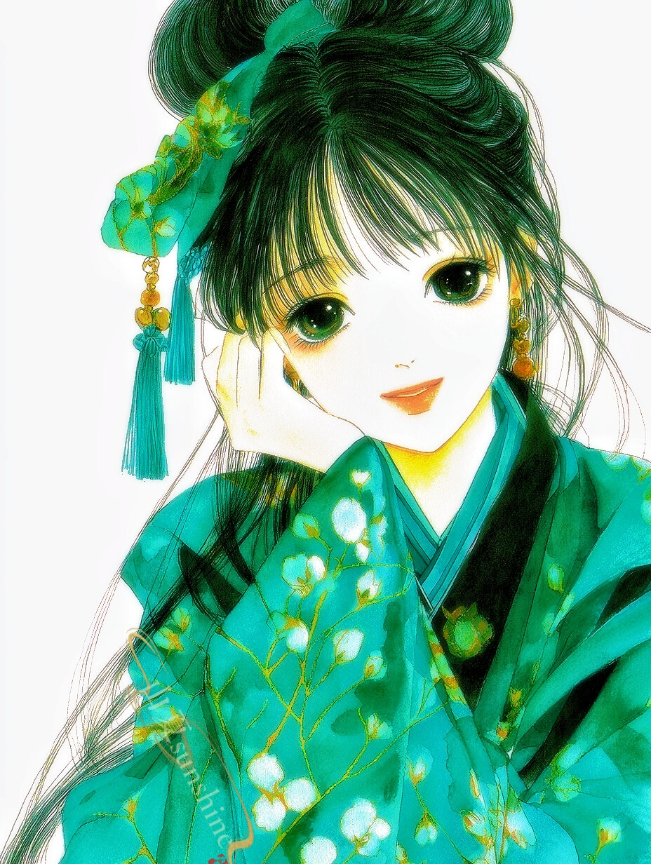 青山意气峥嵘，似为我归来妩媚生
#旧漫#创作人计划#一抹春妆赴春光