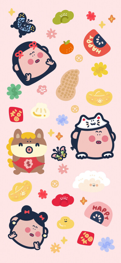 圆滚滚的福气感