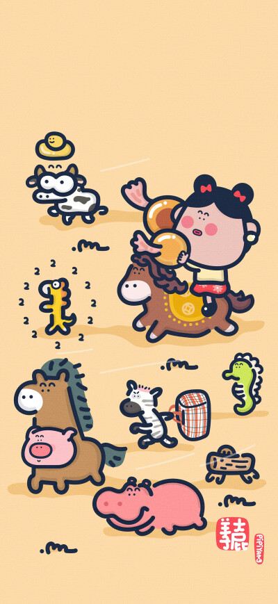 圆滚滚的福气感