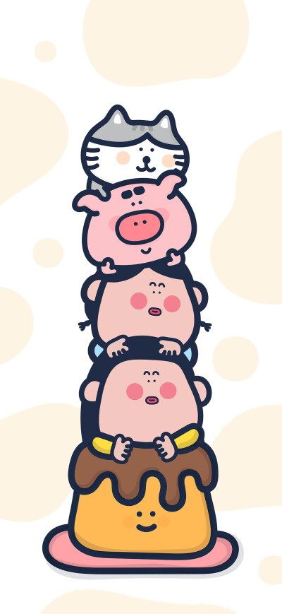 圆滚滚的福气感