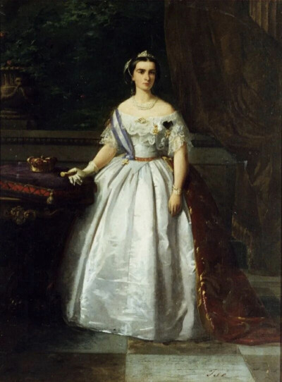 玛丽·索菲·阿梅莉，1860年左右的肖像