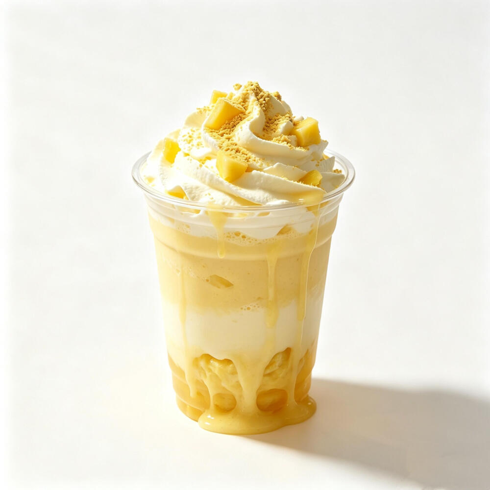 榴莲甜品白底头像