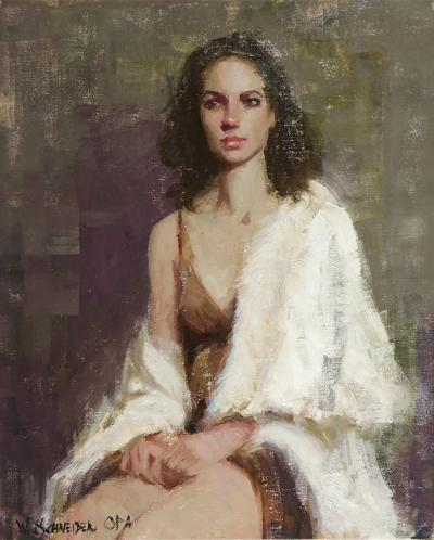 威廉·施耐德是一位在油画与粉彩领域均达到大师级水准的美国当代写实主义画家。他的人生经历颇具传奇色彩：早年作为音乐人活跃于摇滚乐队并发行唱片，随后转战金融界成为投资咨询公司合伙人，直到2010年才正式成为全…