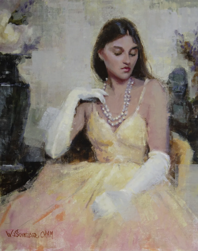 威廉·施耐德是一位在油画与粉彩领域均达到大师级水准的美国当代写实主义画家。他的人生经历颇具传奇色彩：早年作为音乐人活跃于摇滚乐队并发行唱片，随后转战金融界成为投资咨询公司合伙人，直到2010年才正式成为全…