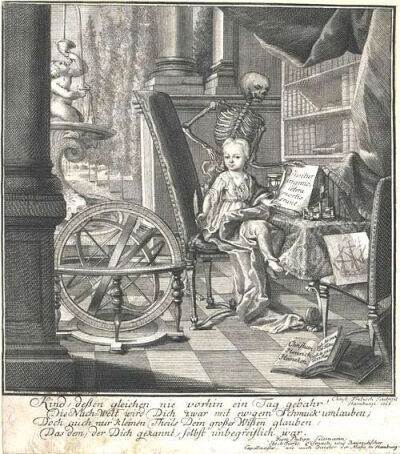 克里斯蒂安·海因里希·海涅根（1721-1725），根据其母亲凯瑟琳娜·伊丽莎白·海涅根（Catharina Elisabeth Heinecken）的画作创作。© wikipedia