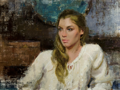 威廉·施耐德是一位在油画与粉彩领域均达到大师级水准的美国当代写实主义画家。他的人生经历颇具传奇色彩：早年作为音乐人活跃于摇滚乐队并发行唱片，随后转战金融界成为投资咨询公司合伙人，直到2010年才正式成为全…