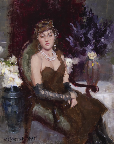 威廉·施耐德是一位在油画与粉彩领域均达到大师级水准的美国当代写实主义画家。他的人生经历颇具传奇色彩：早年作为音乐人活跃于摇滚乐队并发行唱片，随后转战金融界成为投资咨询公司合伙人，直到2010年才正式成为全…