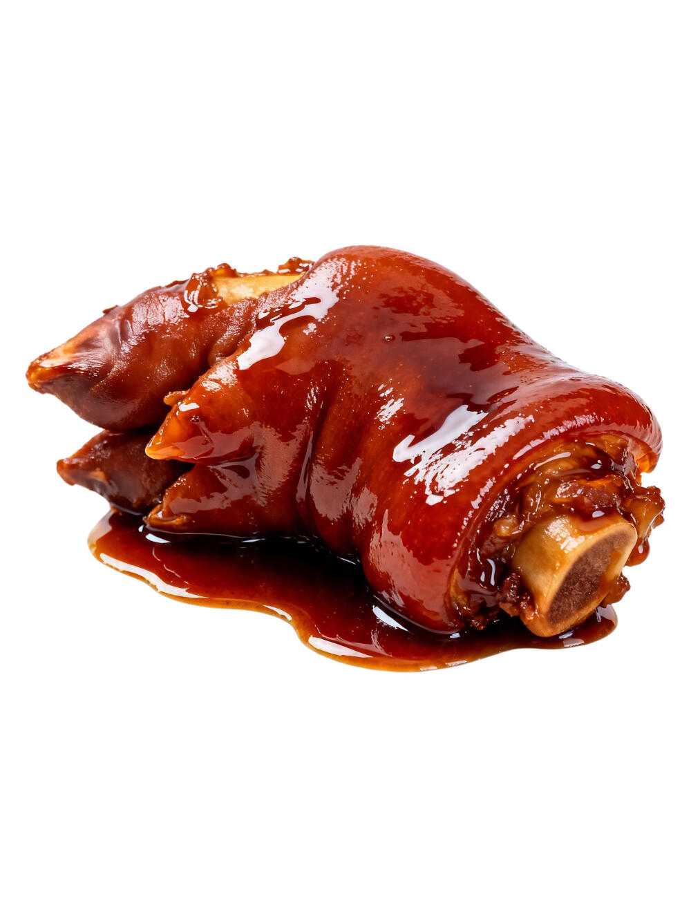 猪肘子猪蹄子白底头像