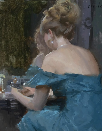 凯西·查尔兹是一位专注于肖像与具象绘画的当代写实主义艺术家。他的艺术之路起步于家乡的西北学院，在导师约翰·贾里佐的启蒙下燃起了对绘画的热情，之后他进入杨百翰大学攻读绘画学士学位，并接受了著名肖像画家威廉…