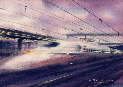 夫卡斯柴可夫基
来自于多人向往的加拿大
他是加拿大watermedia公认
艺术家，有名的讲师
他也是加拿大的一名水彩画协会会员
他的画光芒万丈
运用水彩的特质
水的灵动性，颜色与水的融合
/
以下这两幅作品，…