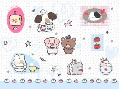 可爱套图壁纸·图源微博