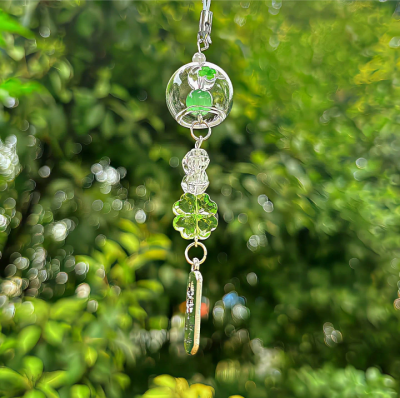 绿色系背景图 四叶草背景图