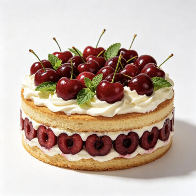 水果蛋糕白底头像