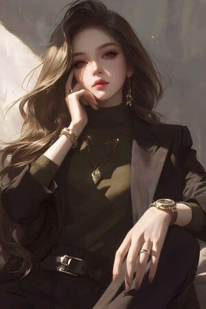 我想做你的小众喜好，藏着欢喜，也显得重要。#女生头像#手绘头像#侵即删
