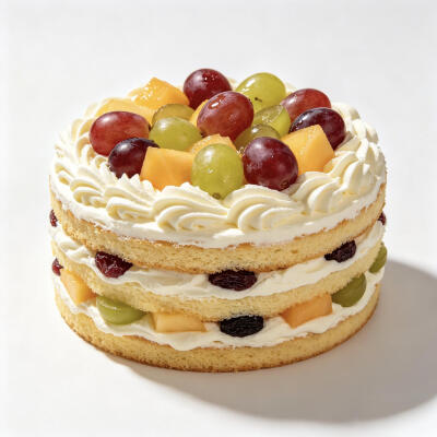 水果蛋糕白底头像
