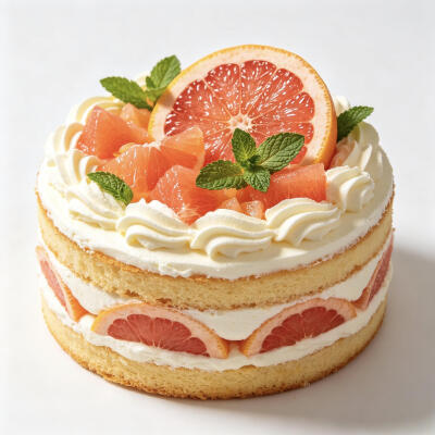 水果蛋糕白底头像