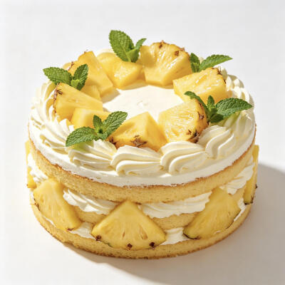 水果蛋糕白底头像