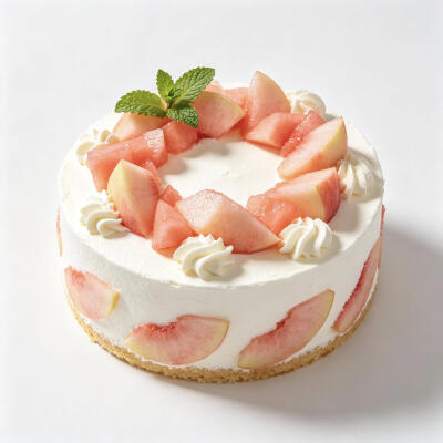 水果蛋糕白底头像