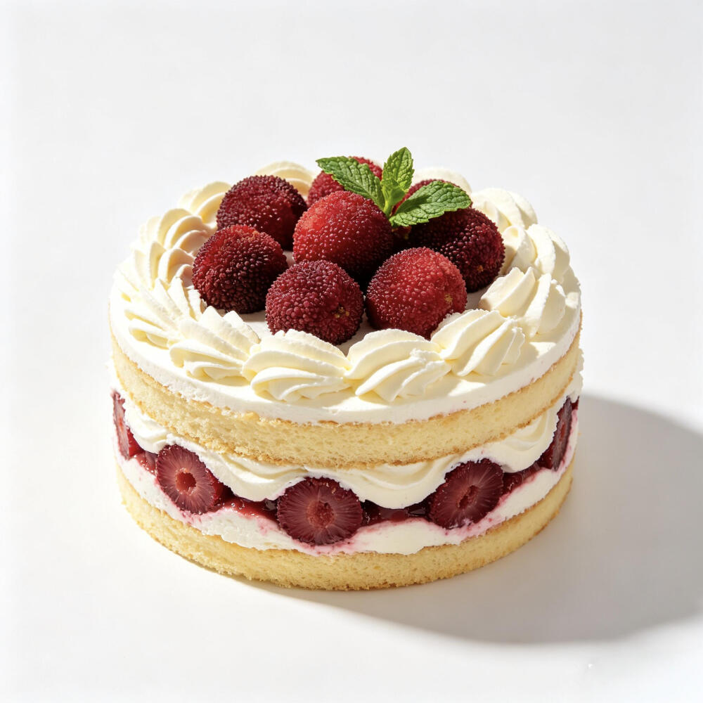 水果蛋糕白底头像