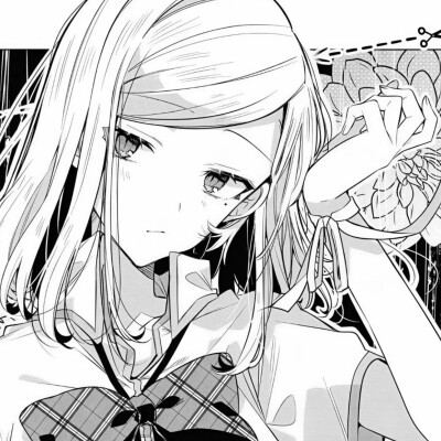 黑白漫画/女生头像