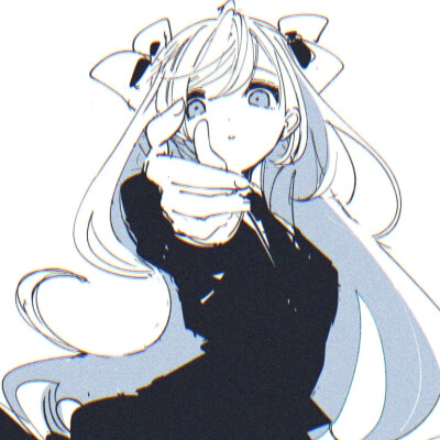 黑白漫画/女生头像
